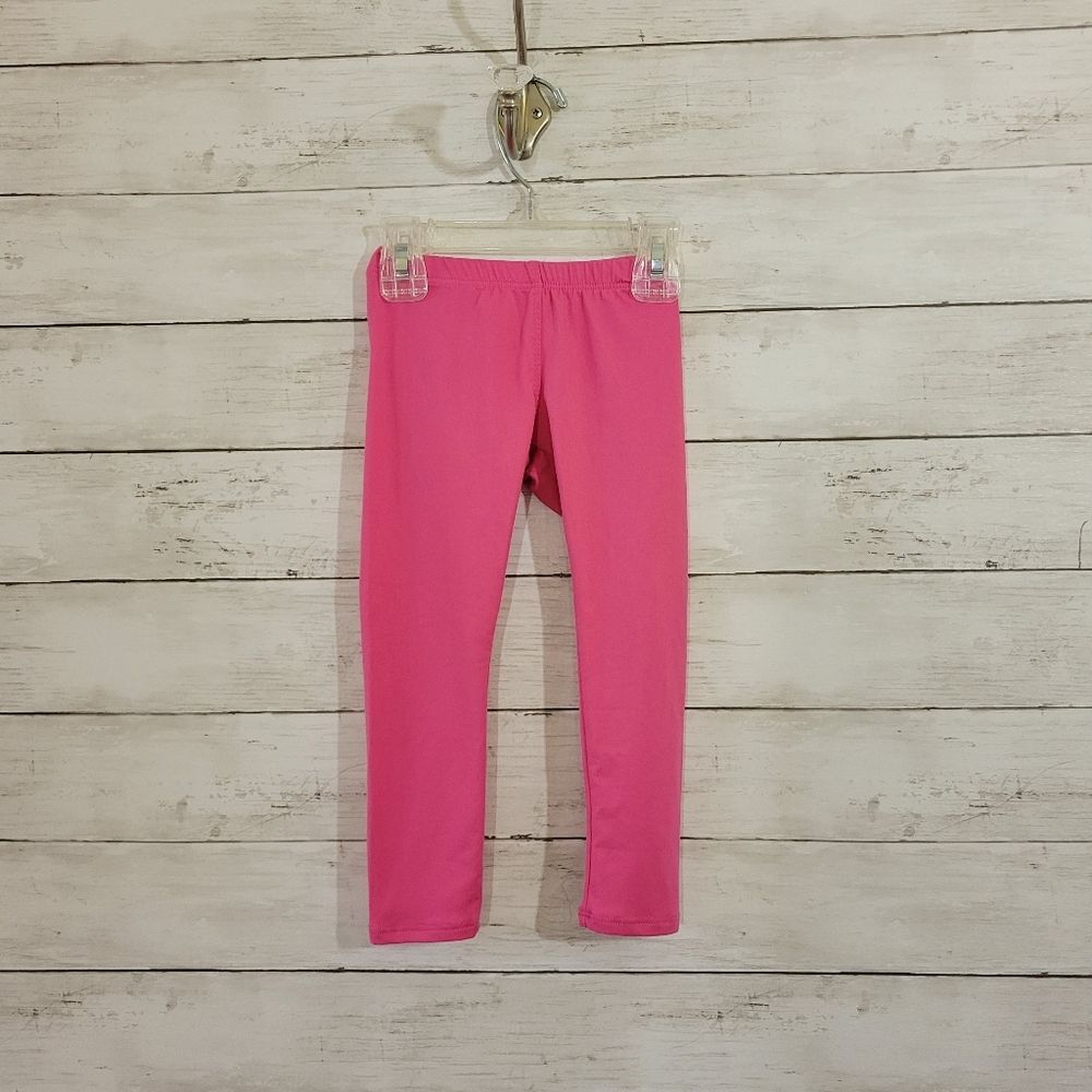DOT DOT‎ SMILE Baby Girl Solid Pink Buttery Soft Leggings Size 2T